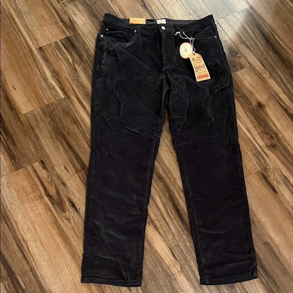 FAHERTY charcoal Corduroy Pants 35W X 32L